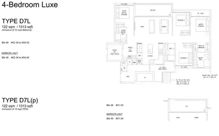 4 Bedroom floor plan